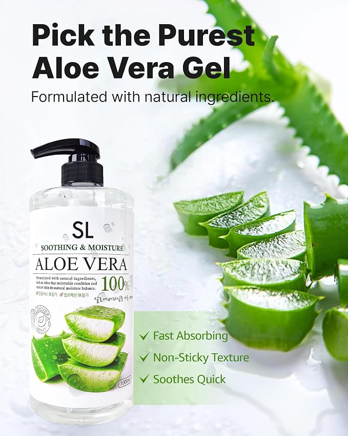 CUTIE MANGO Aloe Vera Soothing Gel 1000ml | Quick Hydration & Moisturizing | - Image 2