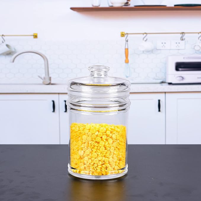 50oz Reinforced Medium Acrylic Storage Jar, Airtight Lid Cookie Jar | Ideal - Image 5