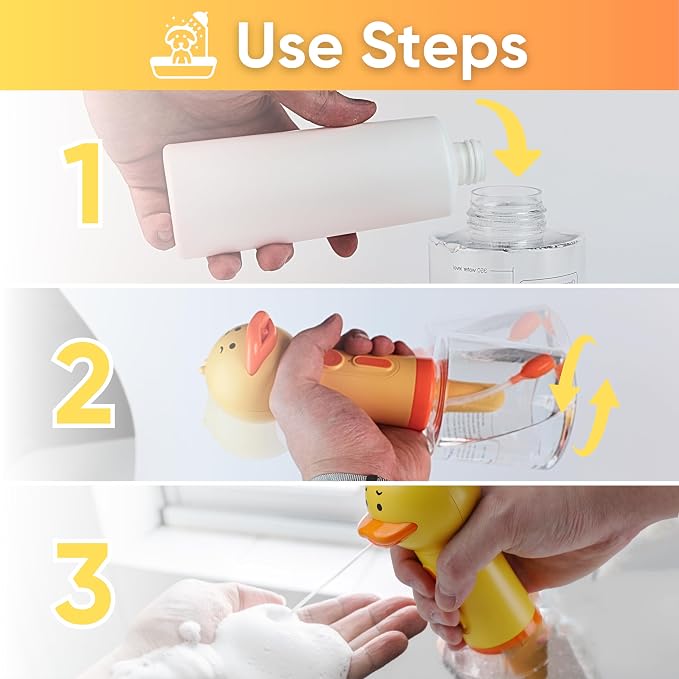 Electric Dog Shampoo Dispenser Dog Shampoo Sprayer Duck Shampoo Foamer - Image 6