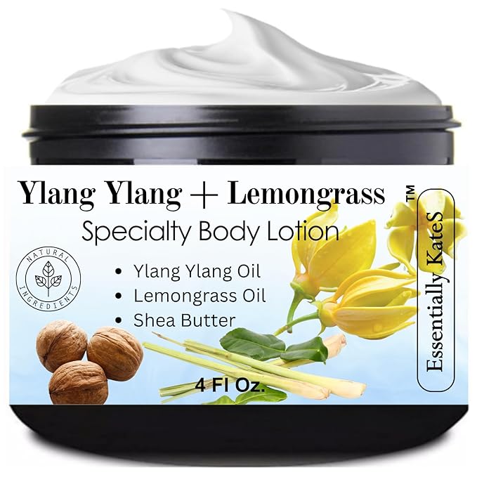 Ylang Ylang + Lemongrass Specialty Cream Lotion 4 Fl Oz by EssentiallyKateS