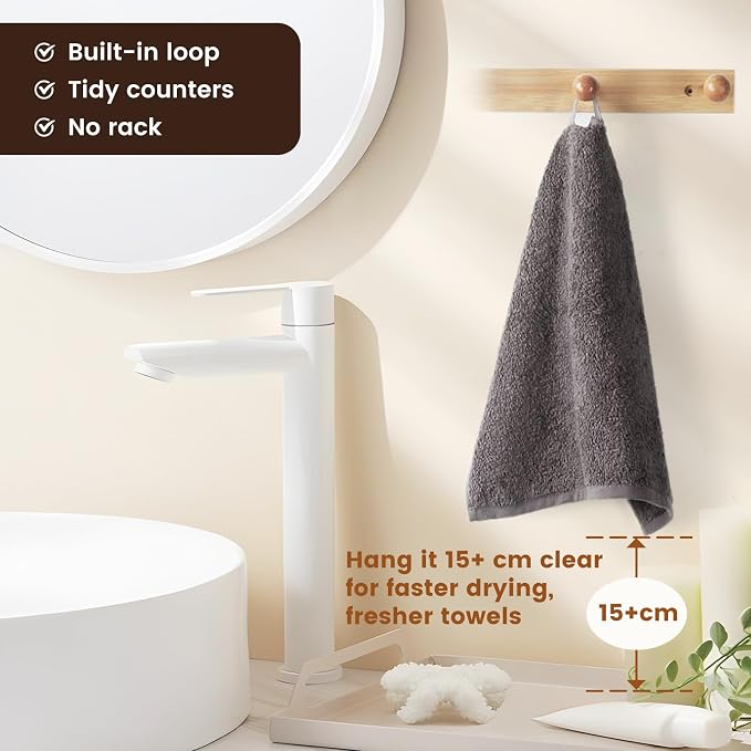 SEMAXE 100% Cotton Washcloths for Bathroom - Image 5