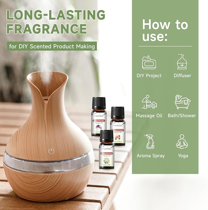 PHATOIL Coconut 20 Pcs Fragrance Oil Set, Premium Fragrance Oil, - Image 3