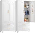 Pantry Kitchen Cabinet with Drawer, Metal Storage Cabinets with Doors and by For30YearsWehavespecializedinsteelfurniture