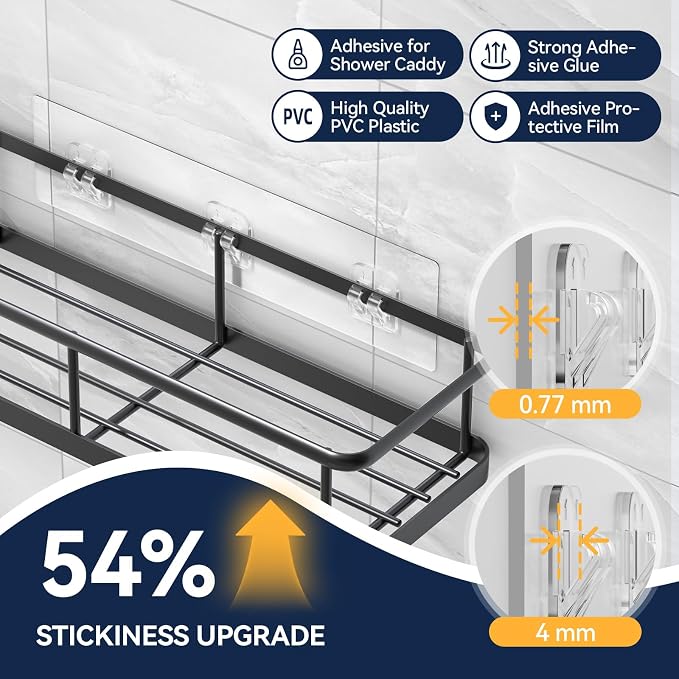 YASONIC 9-Pack Shower Caddy Adhesive Replacement - Image 3