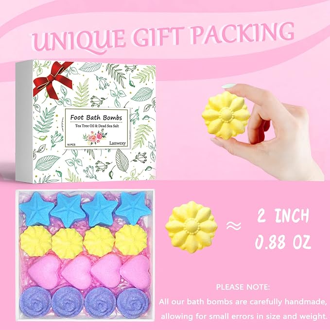 Bath Foot Bombs, 16 Pack Foot Soak - Image 5