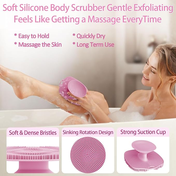 Soft Silicone Body Scrubber, Gentle Like a Hand Exfoliating Your Skin and Build - Image 7