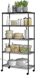 Seville Classics Solid Steel Wire Shelving Storage Unit Adjustable Shelves by SevilleClassics