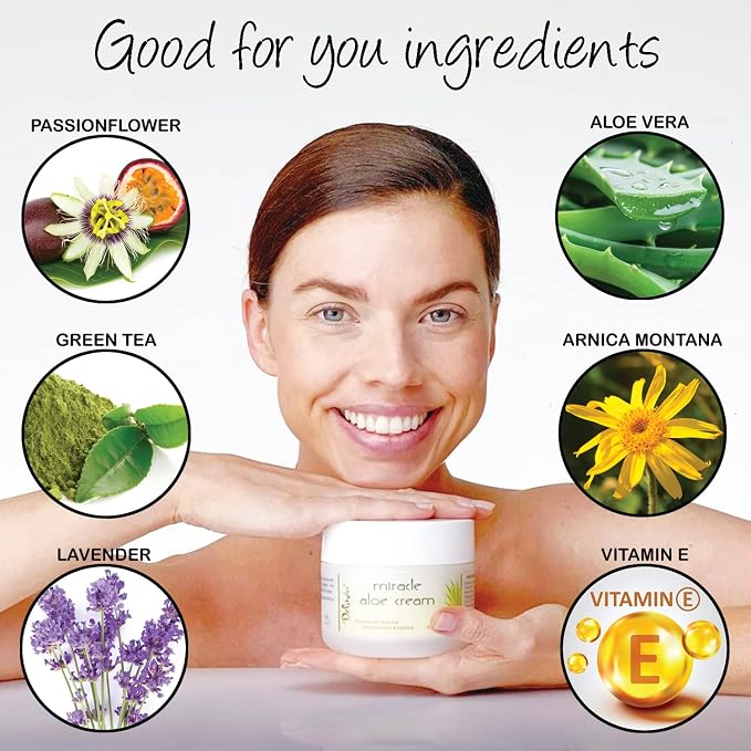 Deluvia Miracle Aloe Cream | Face & Body Moisturizer - Image 5