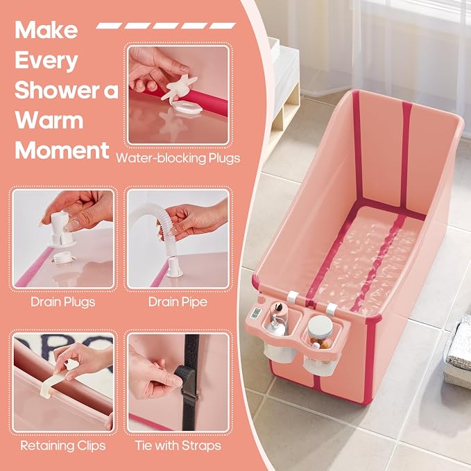 Collapsible Baby Bathtub Foldable Bathtub - Image 4