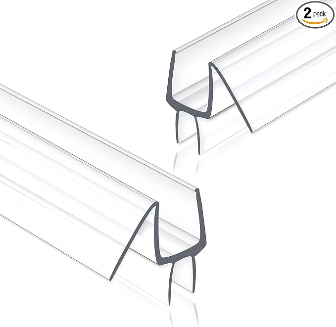 Frameless Shower Door Seal Strip 2 Pack x 39 Inch M Glass Shower Door Bottom by Unknown