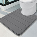 Buganda Memory Foam U-Shaped Contour Toilet Rugs, Non Slip Absorbent, Thick by Buganda