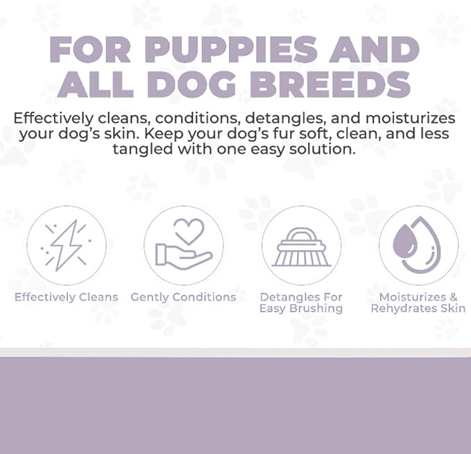 We Love Doodles Bundle 4-in-1 Non-Organic Dog Shampoo and Dog Bath Brush - Image 4