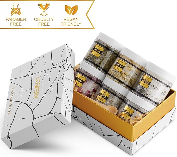 Christmas Gifts for Women Who Have Everything, Epsom Bath Salts Gift Basket Set - Image 6