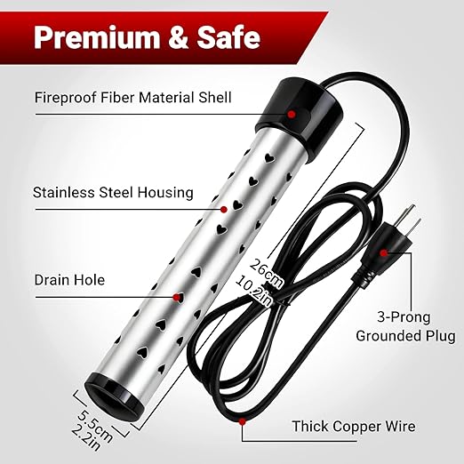 Immersion Water Heater, Anti-scalding Bucket Heater - Image 3