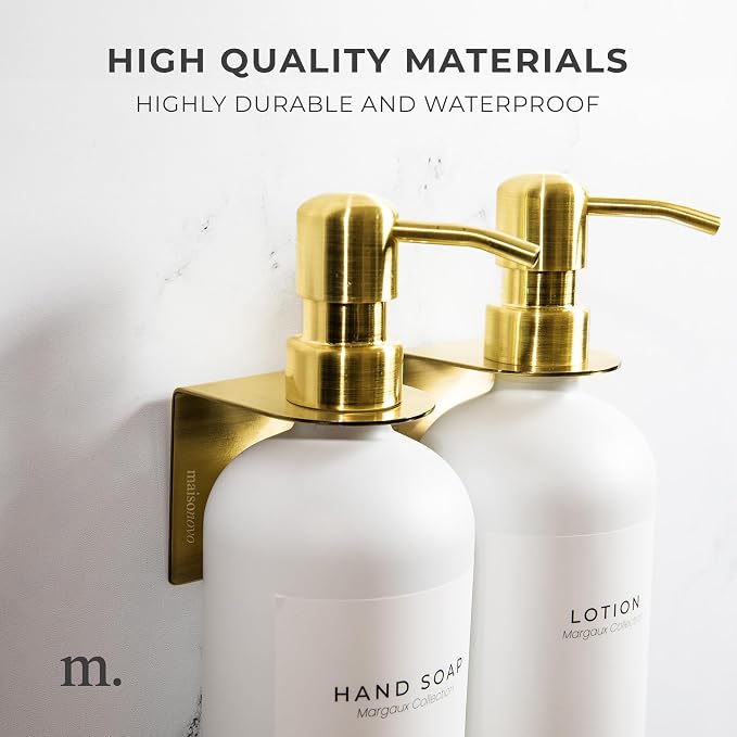 MaisoNovo Adhesive Soap & Shampoo Holder Set of 2 - Image 3