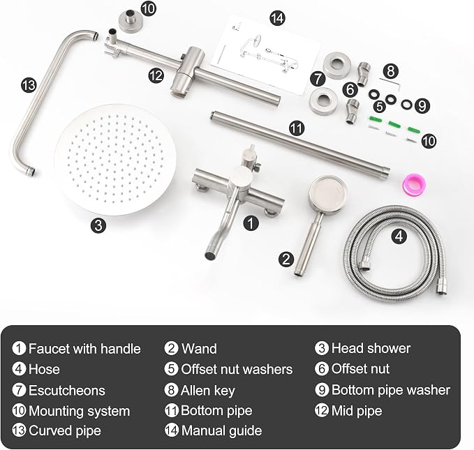 Shower Faucet - Shower Faucets Sets Complete, Shower System - Outdoor Shower - Image 8