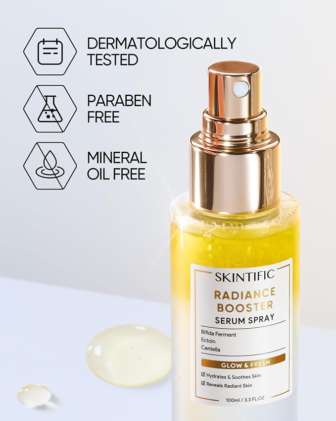 SKINTIFIC Radiance Booster Serum Spray, Hydrating Face Mist - Image 8
