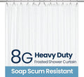 LiBa Bathroom Shower Curtain Waterproof Plastic Shower Curtain Premium PEVA by Liba
