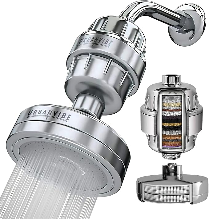 Urbanvibe Luxury Filtered Shower Head Set 20+3 Stage Shower Filter by Unknown