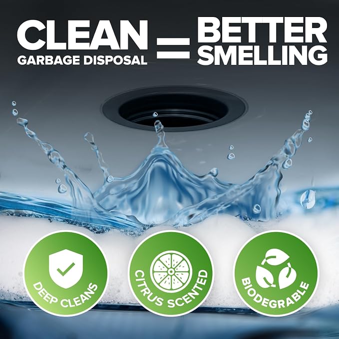Renuv Garbage Disposal Cleaner and Deodorizer Tablets Drain Freshener, Foaming - Image 6