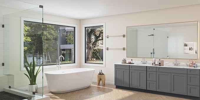 ROOMTEC Bathroom Cabinet, Morden Bathroom Sink Vanity Storage Cabinet, Shaker - Image 7