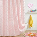 Pink Shower Curtain Boho Shower Curtains by TURKIO