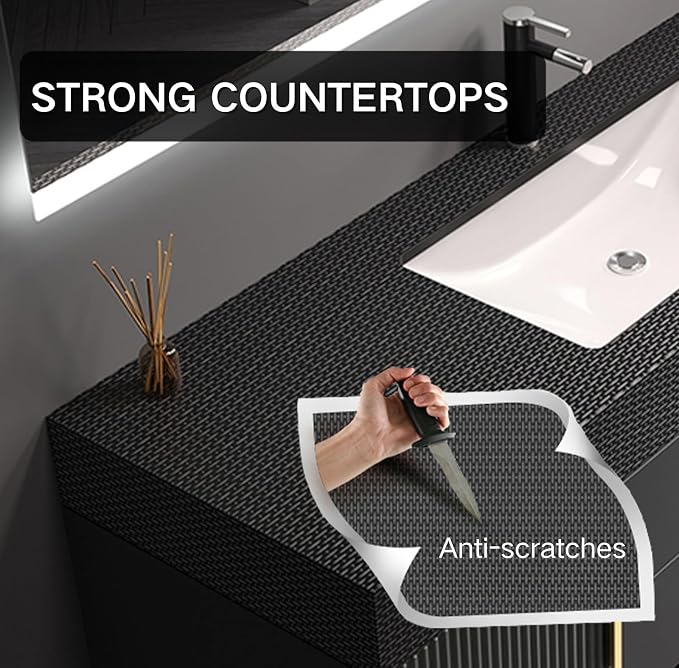 40" Bathroom Vanity with Single Sink, Floating Bathroom Vanities with LED Smart - Image 6