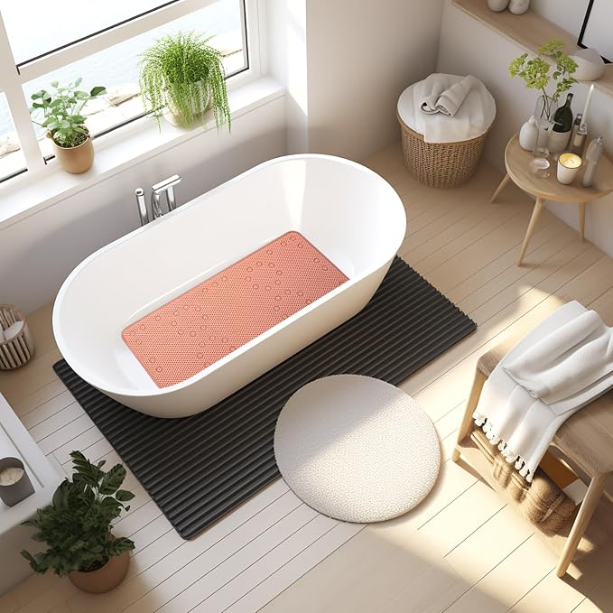 Bathtub Mat Non Slip 36” X 17” Shower Mat Soft Foam Bath Mats - Image 5