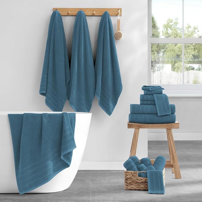Casa Platino 100% Cotton Luxury Bath Towel Set - Image 2