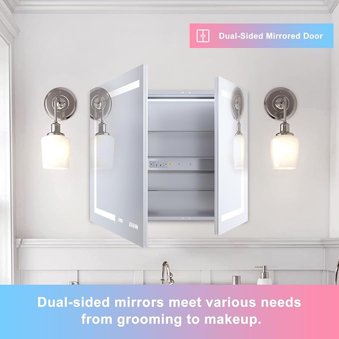 36" LED Lighted Medicine Cabinet - Image 7