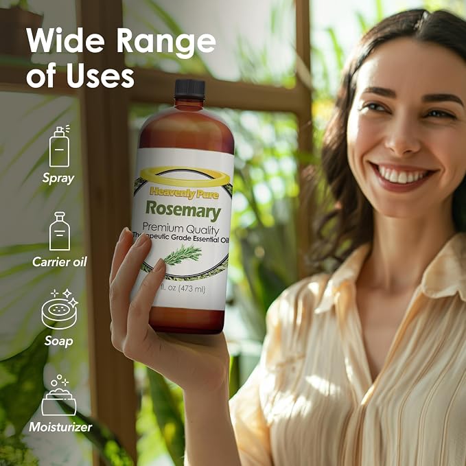 Rosemary Essential Oil 16 oz Large Bottle - Image 3