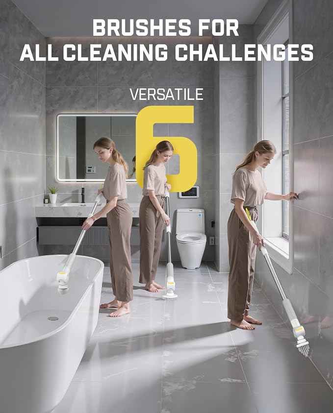 Fanttik Flip G9 Pro Electric Scrubber, VoltiPulse Motor, Dual-Speed Cleaner - Image 5