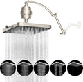 Hibbent Rain Filtered Shower Head, Solid Brass Adjustable Shower Arm Extender by Hibbent