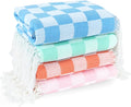 4 Pack Cotton Turkish Beach Towel Lightweight Thin Travel Vacation Essentials by Unknown