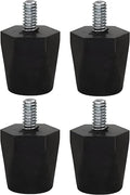 OCS Parts Adjustable Rubber Bumper Feet, 1/4-20 Thread, Solid Rubber by OCSParts