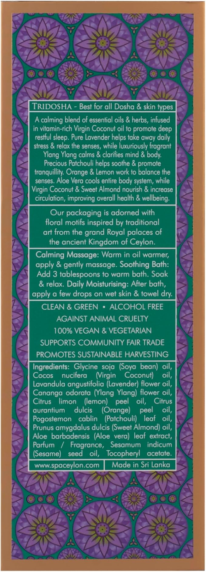 SPA CEYLON Sleep Massage & Bath Oil, Natural Therapy Blend, Lavender Scented - Image 6
