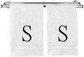 Monogrammed Hand Towel, Personalized Initial Gift, Extra Absorbent 100% Turkish by BareCotton