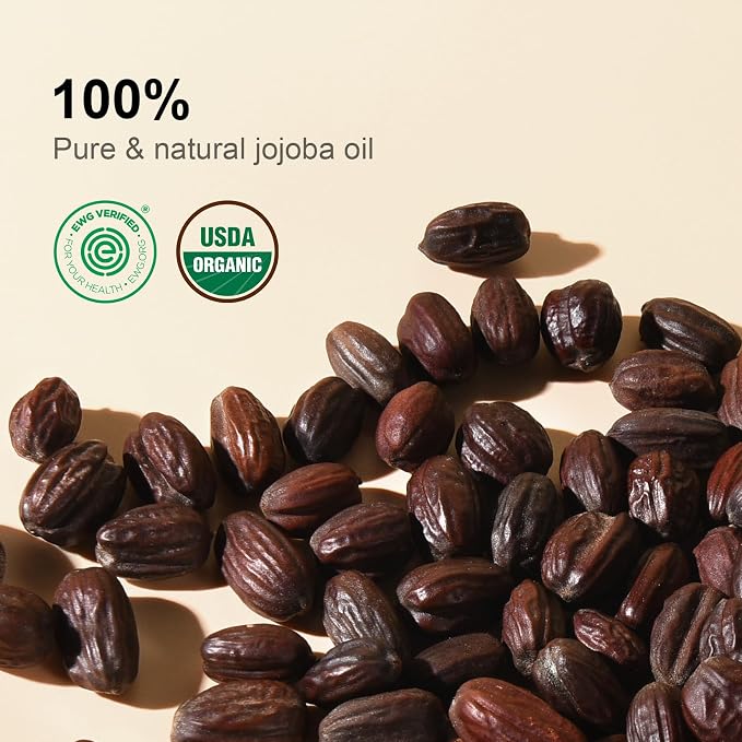 Pure Jojoba Oil Organic USDA Certified 16 fl oz, 100% Natural Jojoba Oil - Image 2