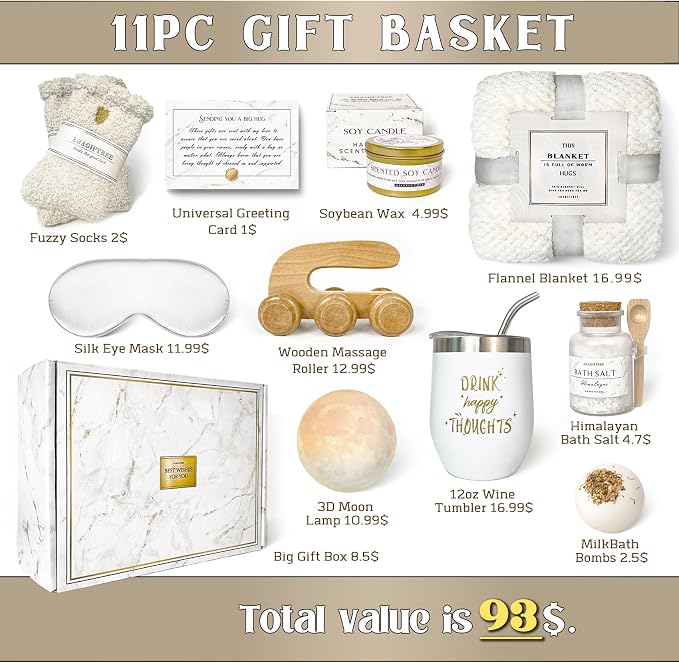 Gift Baskets for Women, Get Well Soon After Surgery, Think of You, Thank You - Image 2