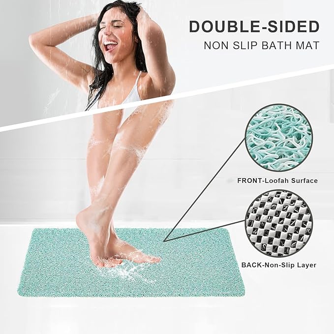Non Slip Bathtub Mat, Anti Slip Bath Mat 0.6" Extra Thick, Quick Dry Bath Tub - Image 3