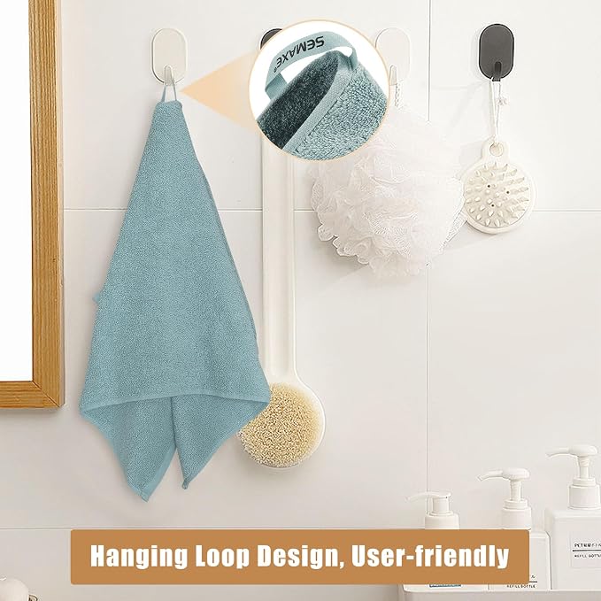 SEMAXE Bath Towel Set, 100% Cotton Bathroom Towels - Image 4