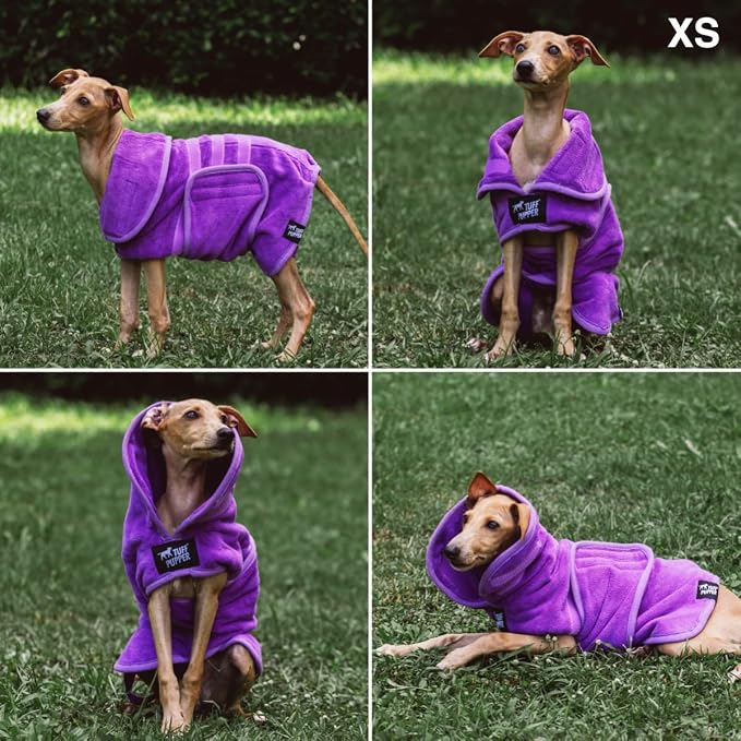 Tuff Pupper Fast Drying Dog Bath Robe | 800 GSM Plush Dog Towel - Image 3