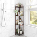 ELYKEN Corner Shower Caddy Standing, 4 Tier Rustproof Metal Shower Organizer by ELYKEN