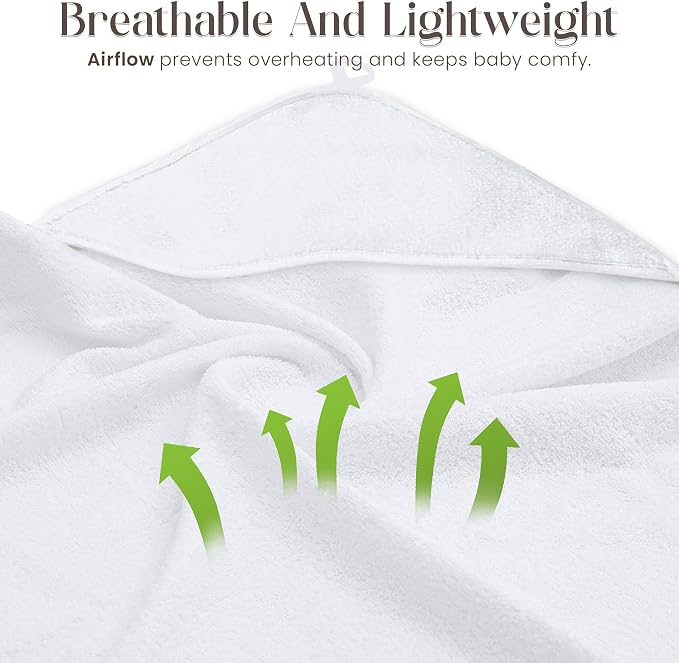 Bamboo Hooded Baby Towel with Face Cloth – 2 Hooded Towels & 2 Washcloths – - Image 5