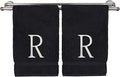 Monogrammed Hand Towel, Personalized Initial Gift, Extra Absorbent 100% Turkish by BareCotton