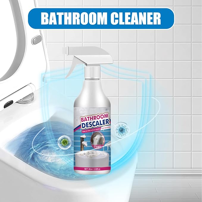NBDIB 2PC Bathroom Descaler Foam Cleaner Spray, 2025 Upgraded Stubborn Stains - Image 2