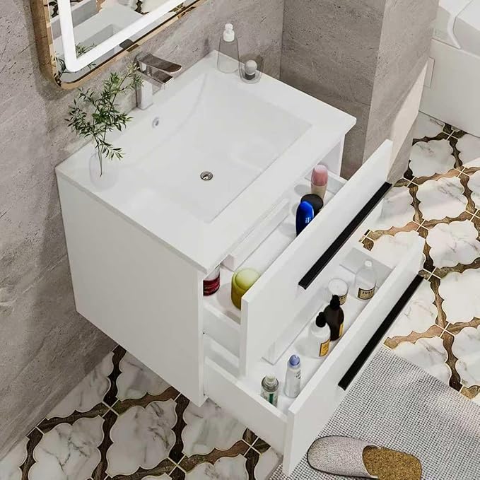 Bathroom Vanity no Sink 24" Designer Floating Bathroom Vanity - Image 5