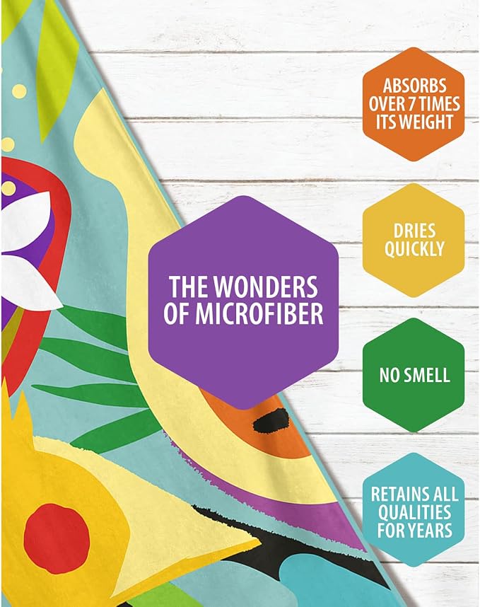 VENTURE 4TH Microfiber Beach Towel: Quick-Dry, Sandproof and Lightweight - Image 3