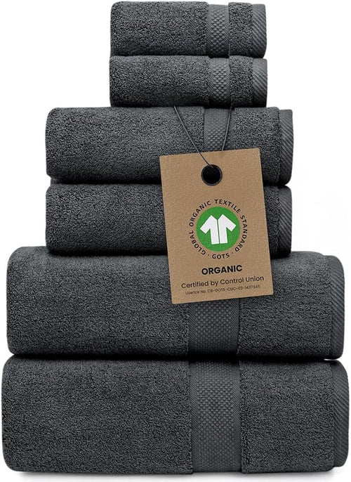 100% Organic Zero-Twist Cotton Towels by AlusaHome
