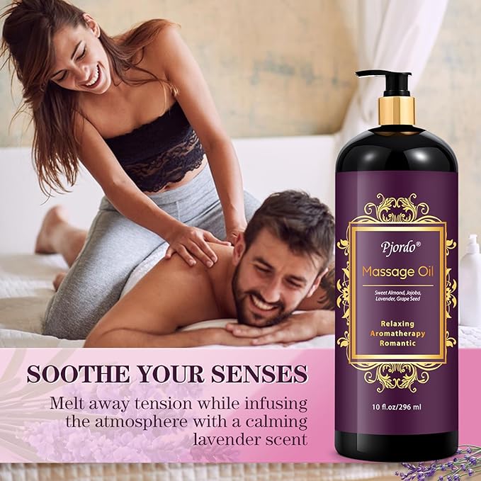 2 Pack Massage Oil for Massage Therapy, Lilac Oil, Lavender Massage Oil for Skin - Image 4